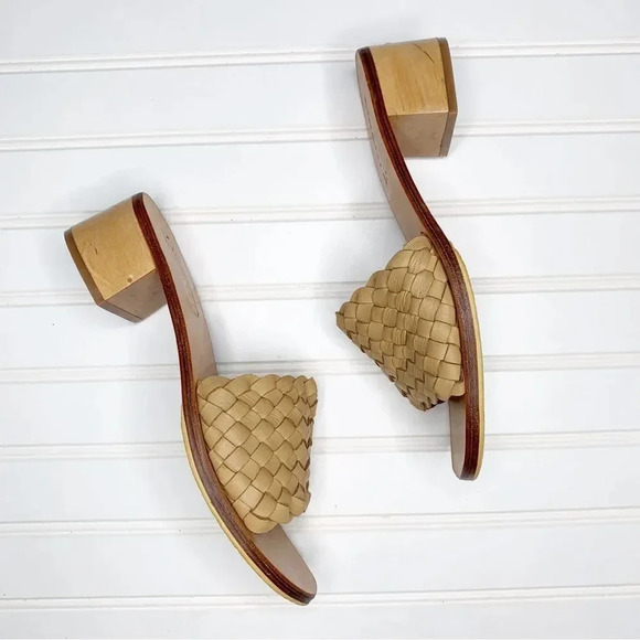 Liberte Santorini Woven Mule Leather Block Heel - Picture 4 of 12